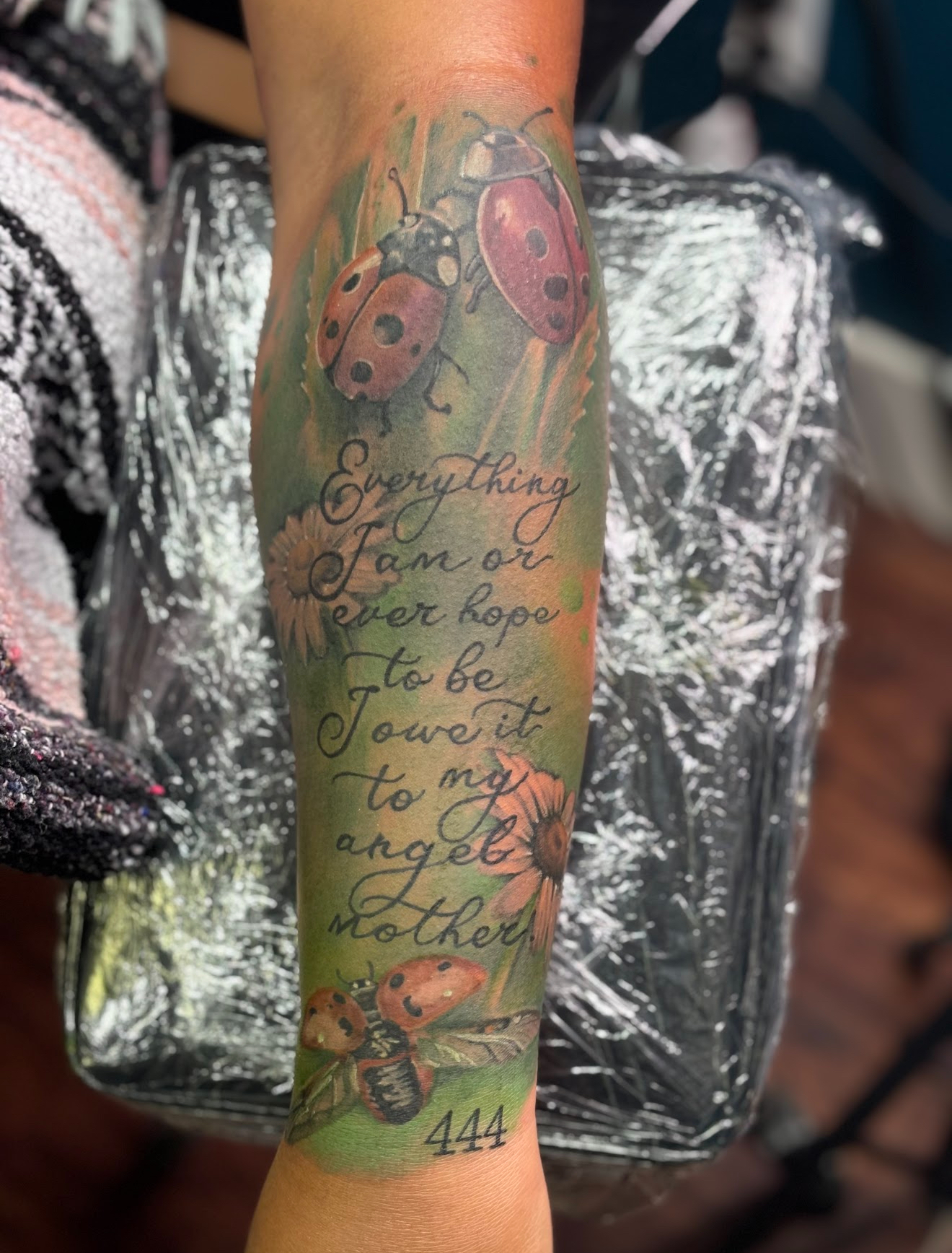 Colorful tattoo design